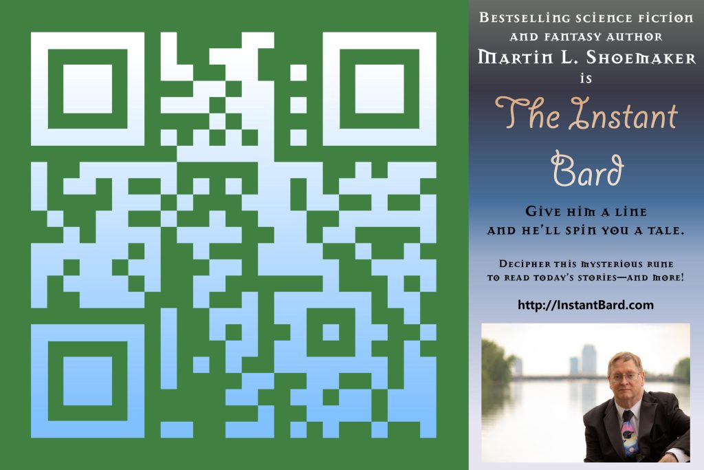 The Instant Bard: Give him a line and he'll spin you a tale.