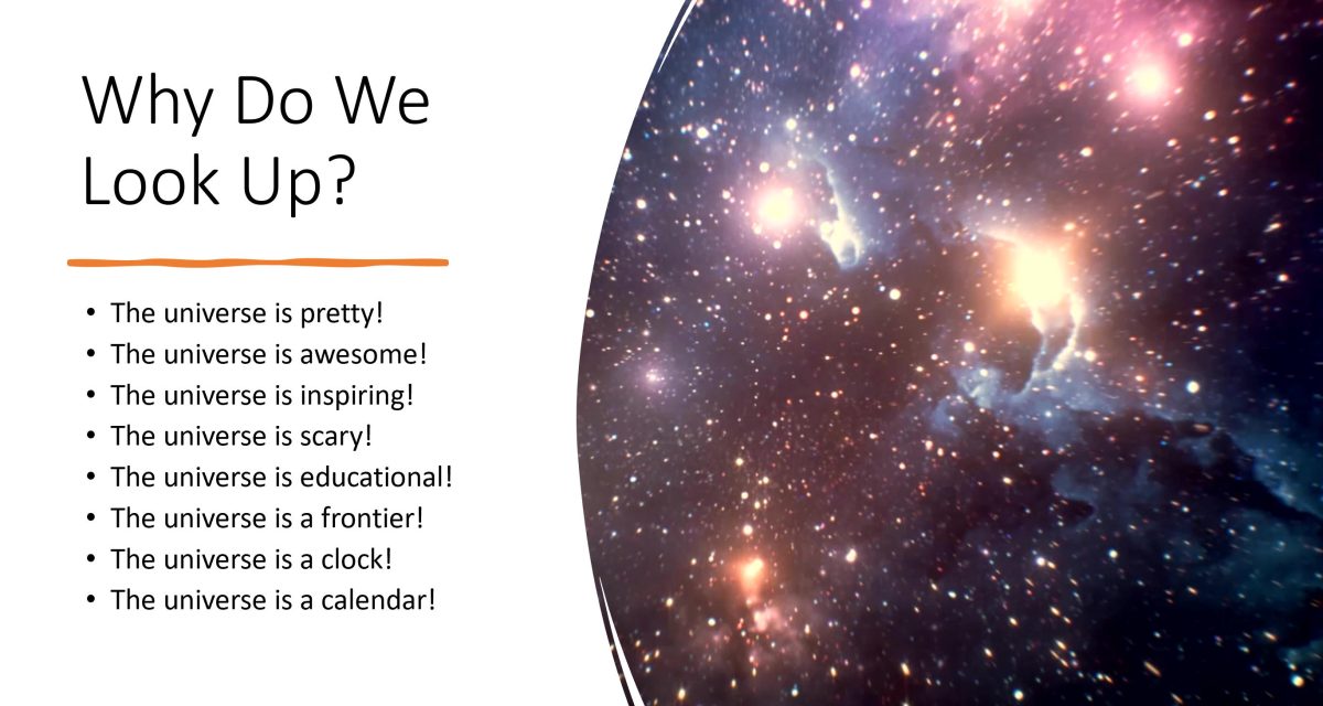 Why Do We Look Up? Some reasons...