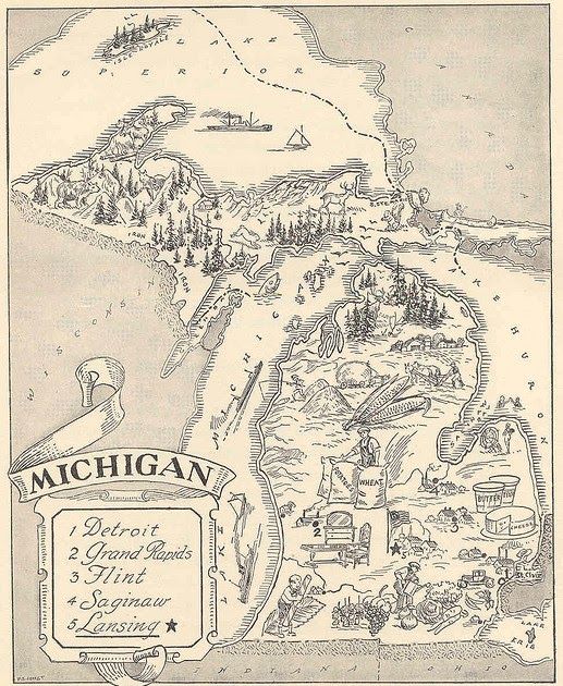 Map of Michigan